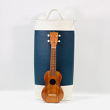 ウクレレ用レザーバッグ(ショルダー&ハンドルの2WAY、ソプラノ・コンサート兼用サイズ、インナーバッグ付き)