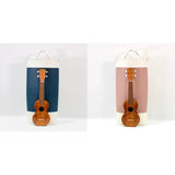 ウクレレ用レザーバッグ(ショルダー&ハンドルの2WAY、ソプラノ・コンサート兼用サイズ、インナーバッグ付き)