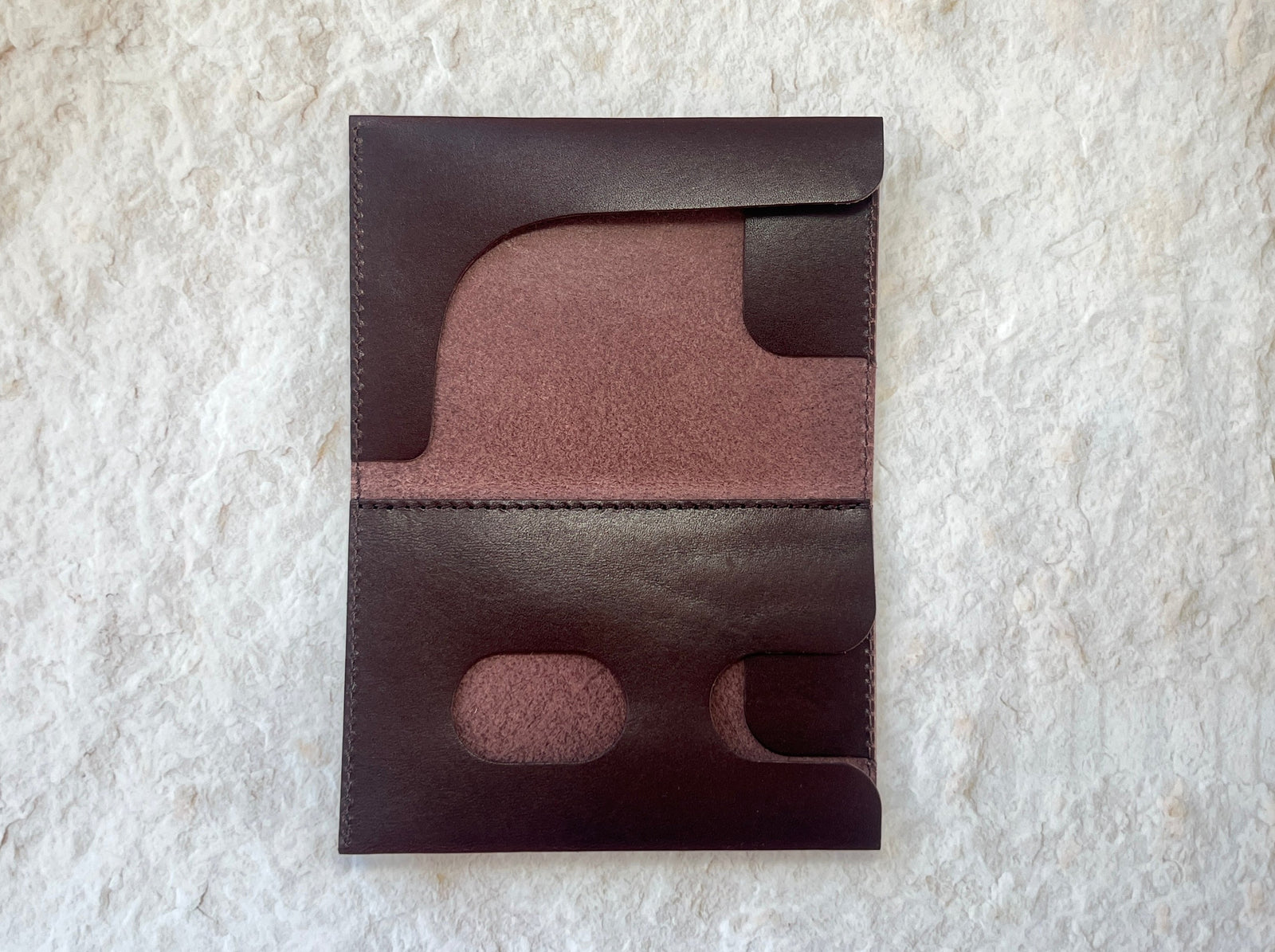 sion works][スライドサム] 開けない 名刺入れ 薄型 4mm 本革 1秒で